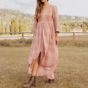 Christy Dawn Amelia dress in pink gingham, size XS